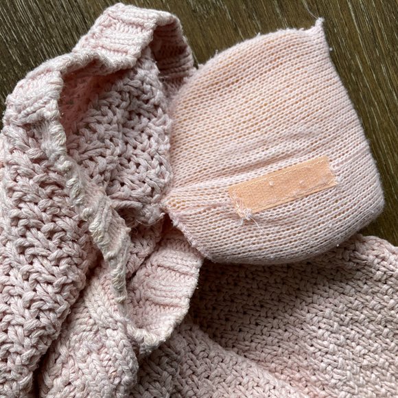 Vintage Knit DeVille Hand Knit Size M Pink Sweater Vest - Picture 5 of 8